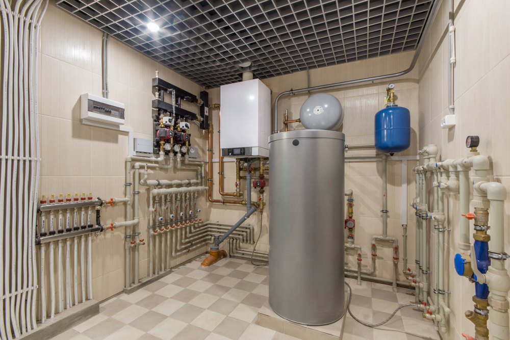 Hot,Water,Boiler ,Boiler,Room,With,A,Heating,System